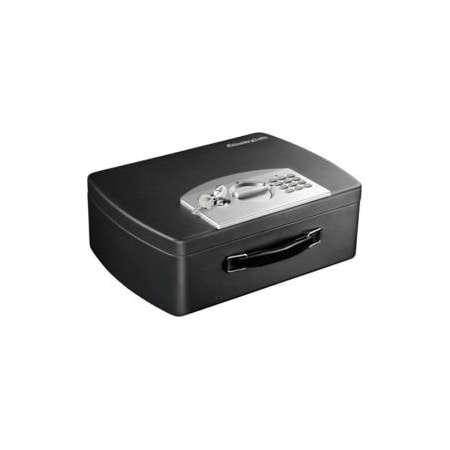 Master Lock SentrySafe Portable Security Box P021E Electronic Lock, 13"W x 10"D x 4-3/88"H, Black P021E